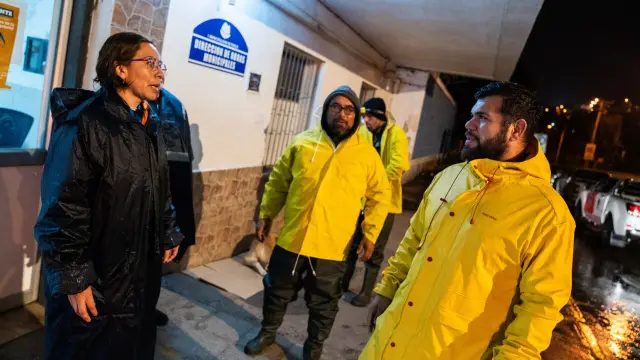 Personal municipal trabajó intensamente durante el evento de precipitaciones en Ovalle