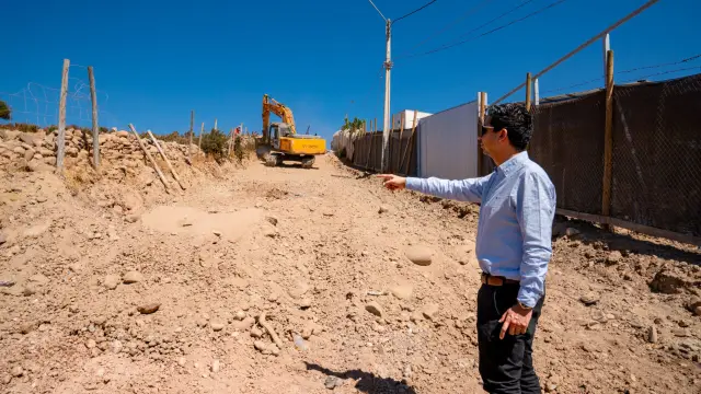 Se iniciaron los trabajos de repavimentación de calle Río Hurtado en Los Leíces